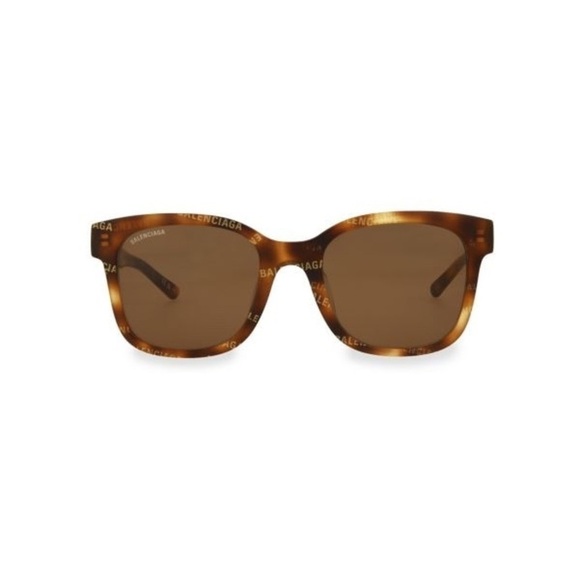 Balenciaga Accessories - Balenciaga Oversize Logo Sunglasses, Brown, NWT